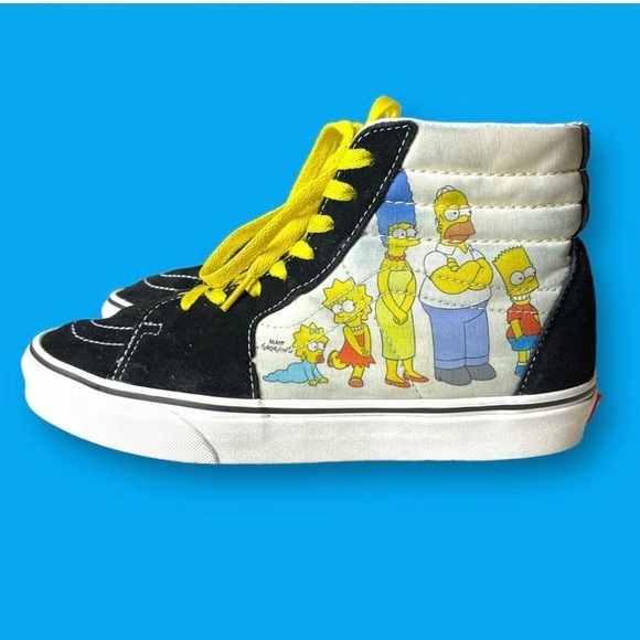 Vans The Simpsons Shoes High Tops Suede and Canvas Special Edition Size 8.5 Men - Picture 3 of 11